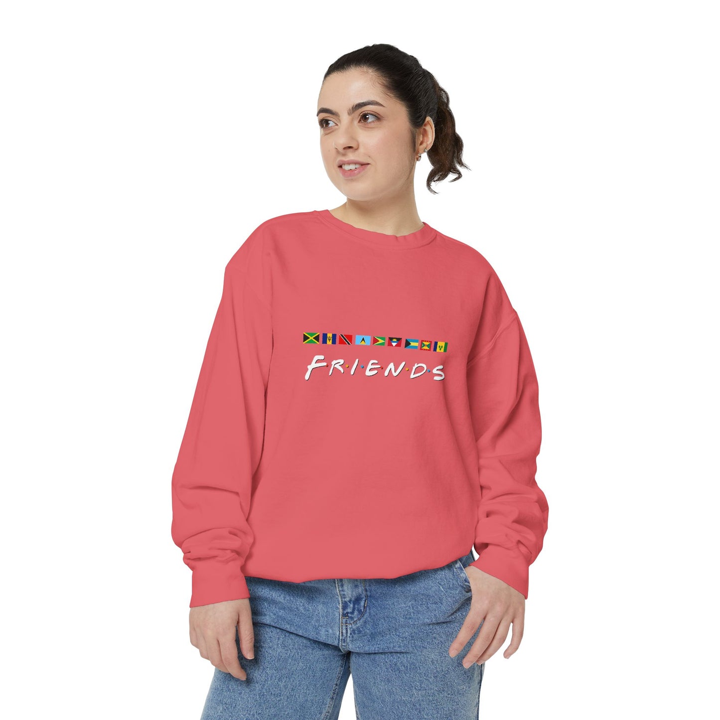 Friends TV Show Font  Caribbean Flags  Sweatshirt | Men's And Women's