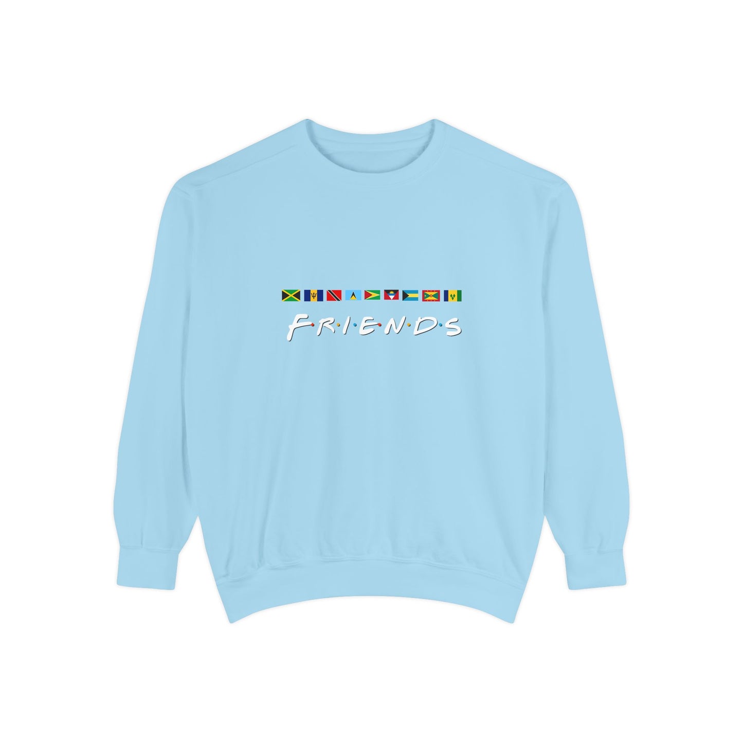 Friends TV Show Font  Caribbean Flags  Sweatshirt | Men's And Women's