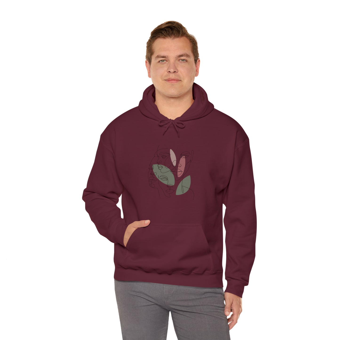 Abstract Art Faces Hoodie | Funny Unisex