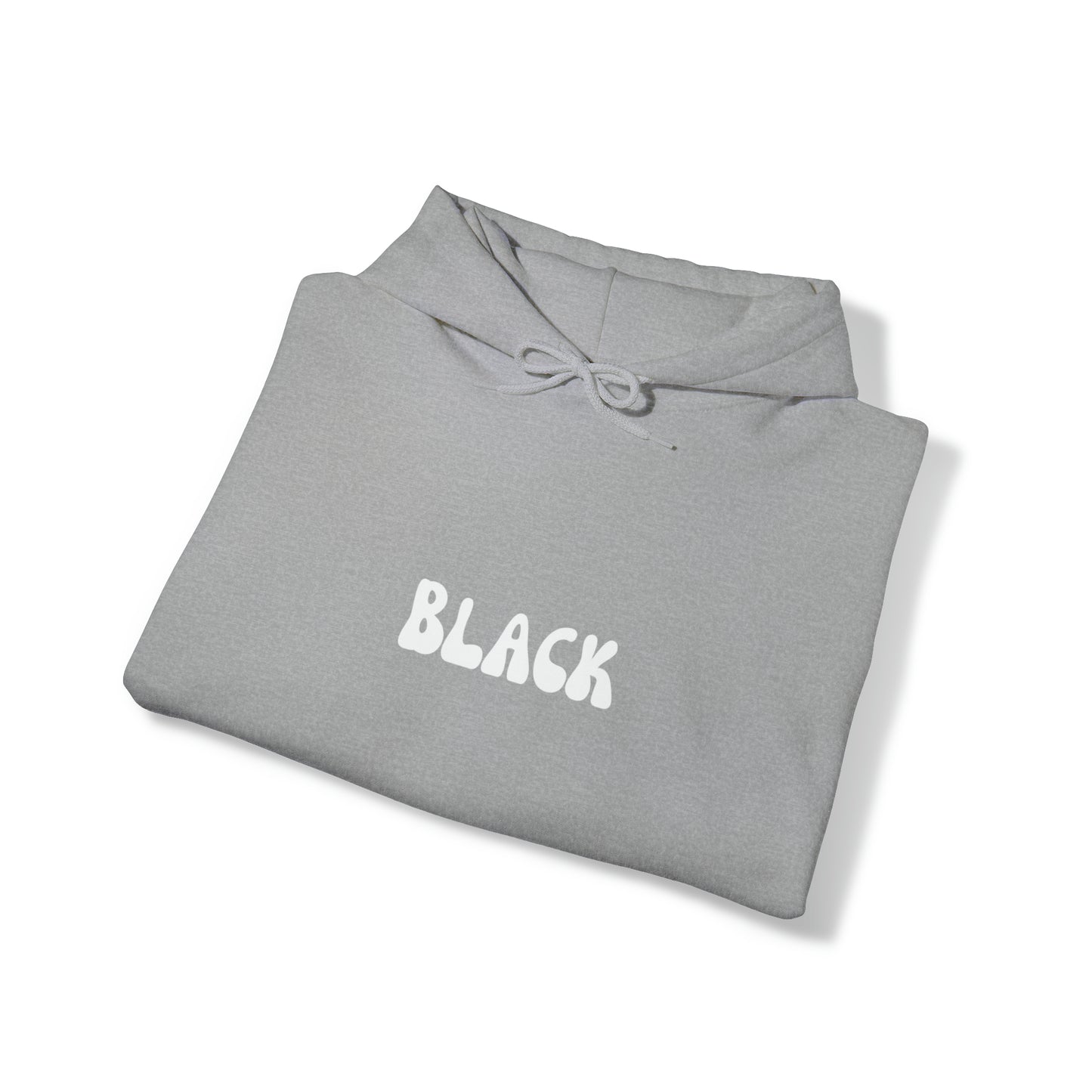 Black Design Hoodie | Funny Unisex Heavy Blend Hooded Sweatshirt