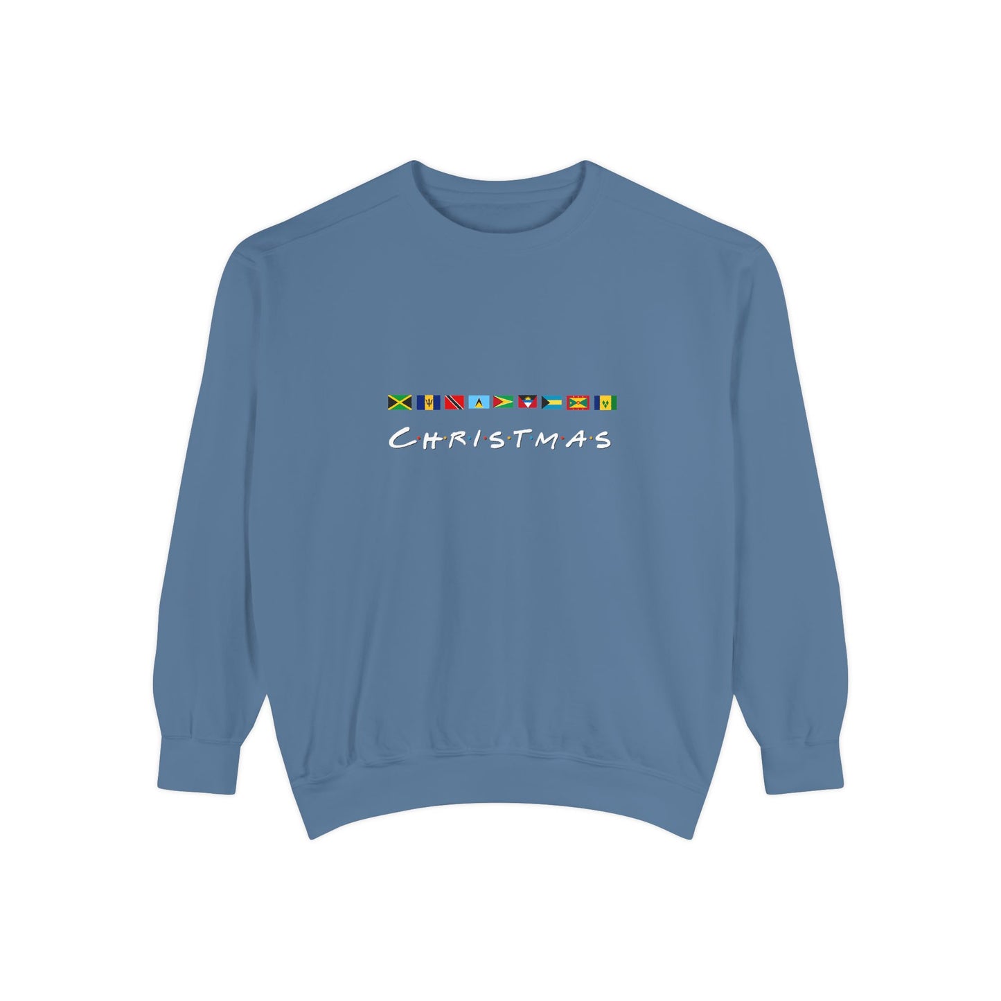 Christmas Caribbean Flags Friends TV Show Font Sweatshirt | Men's And Women's