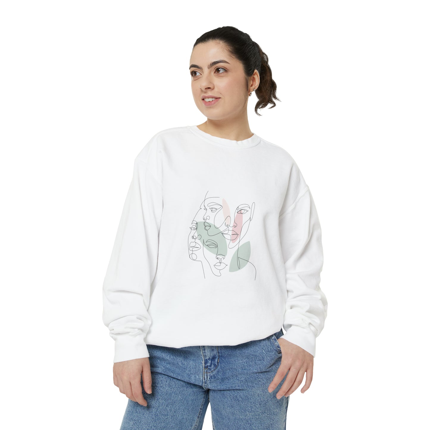 Abstract Art Faces Sweatshirt | Funny Unisex