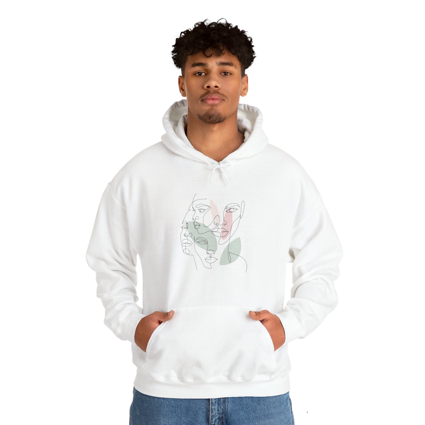 Abstract Art Faces Hoodie | Funny Unisex