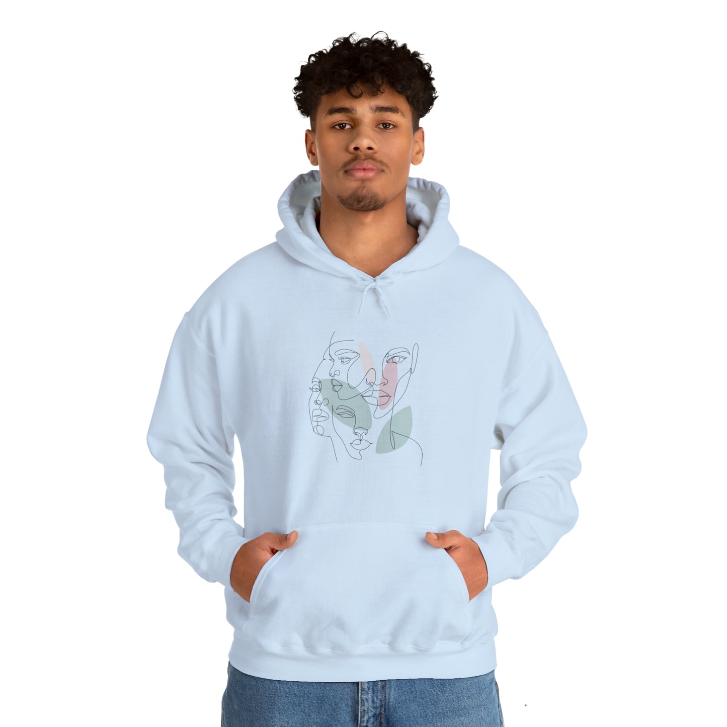 Abstract Art Faces Hoodie | Funny Unisex