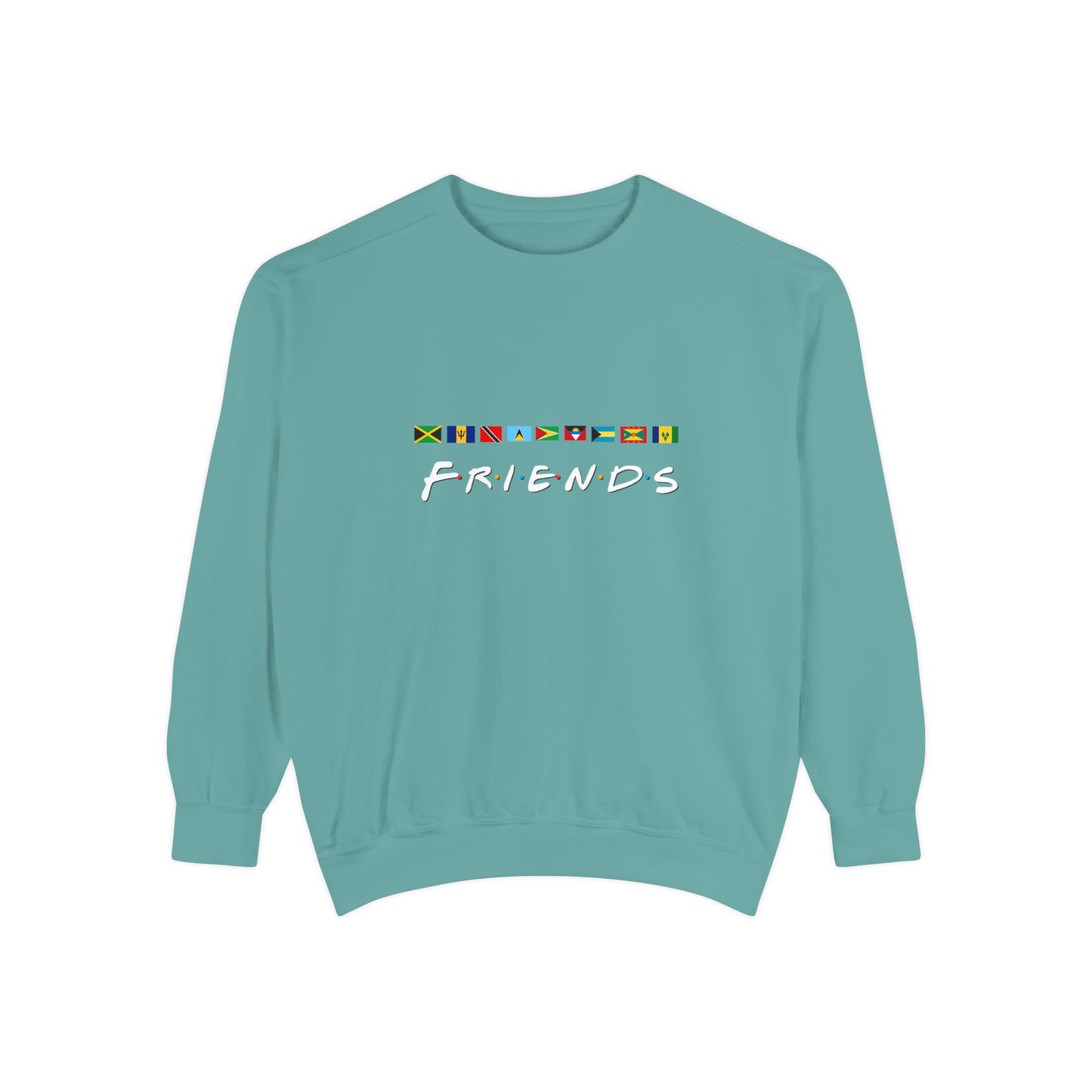 Friends TV Show Font  Caribbean Flags  Sweatshirt | Men's And Women's