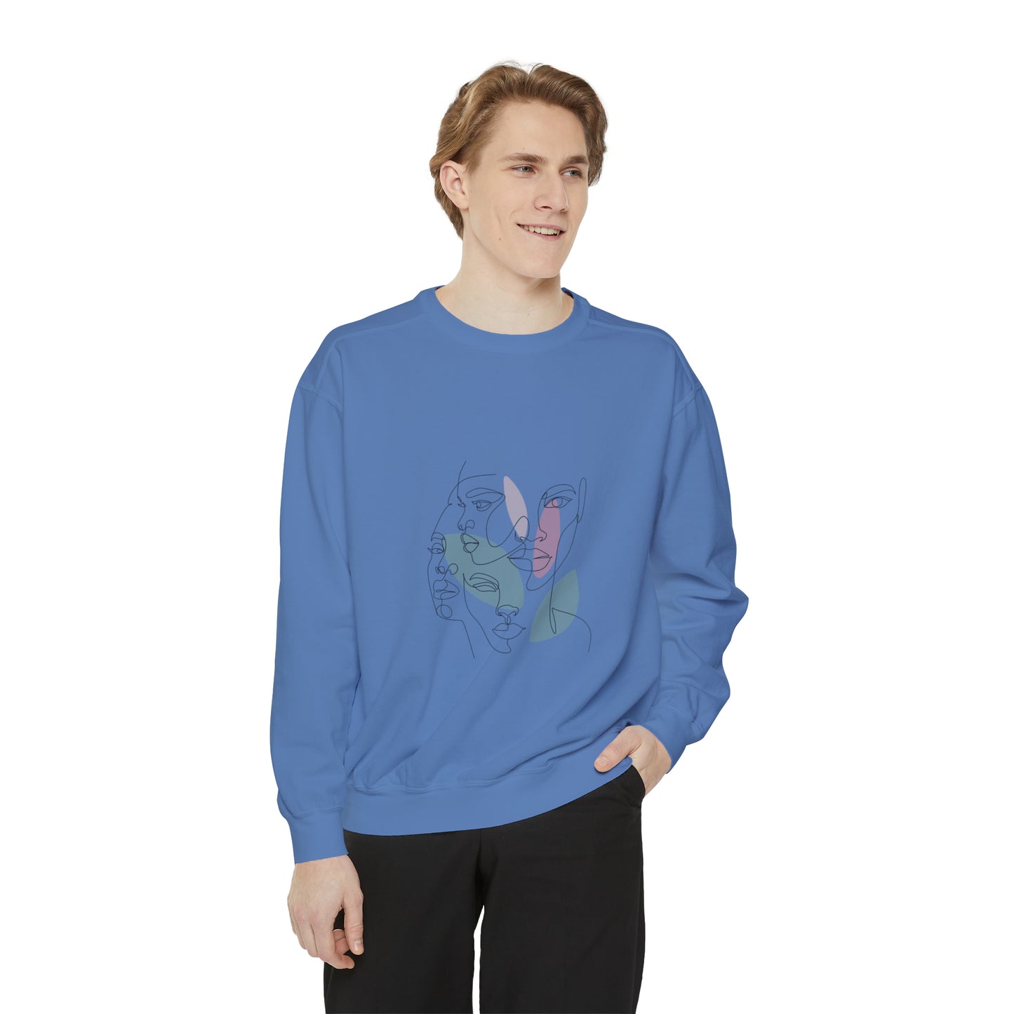 Abstract Art Faces Sweatshirt | Funny Unisex