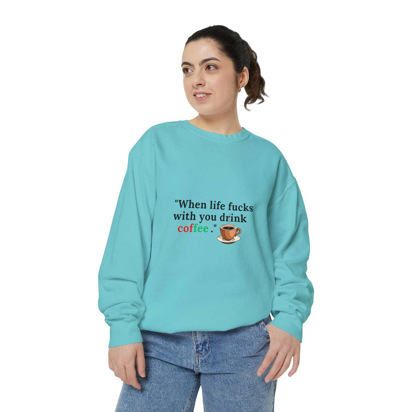 Drink Coffee Sweatshirt | Funny Unisex  Sweater