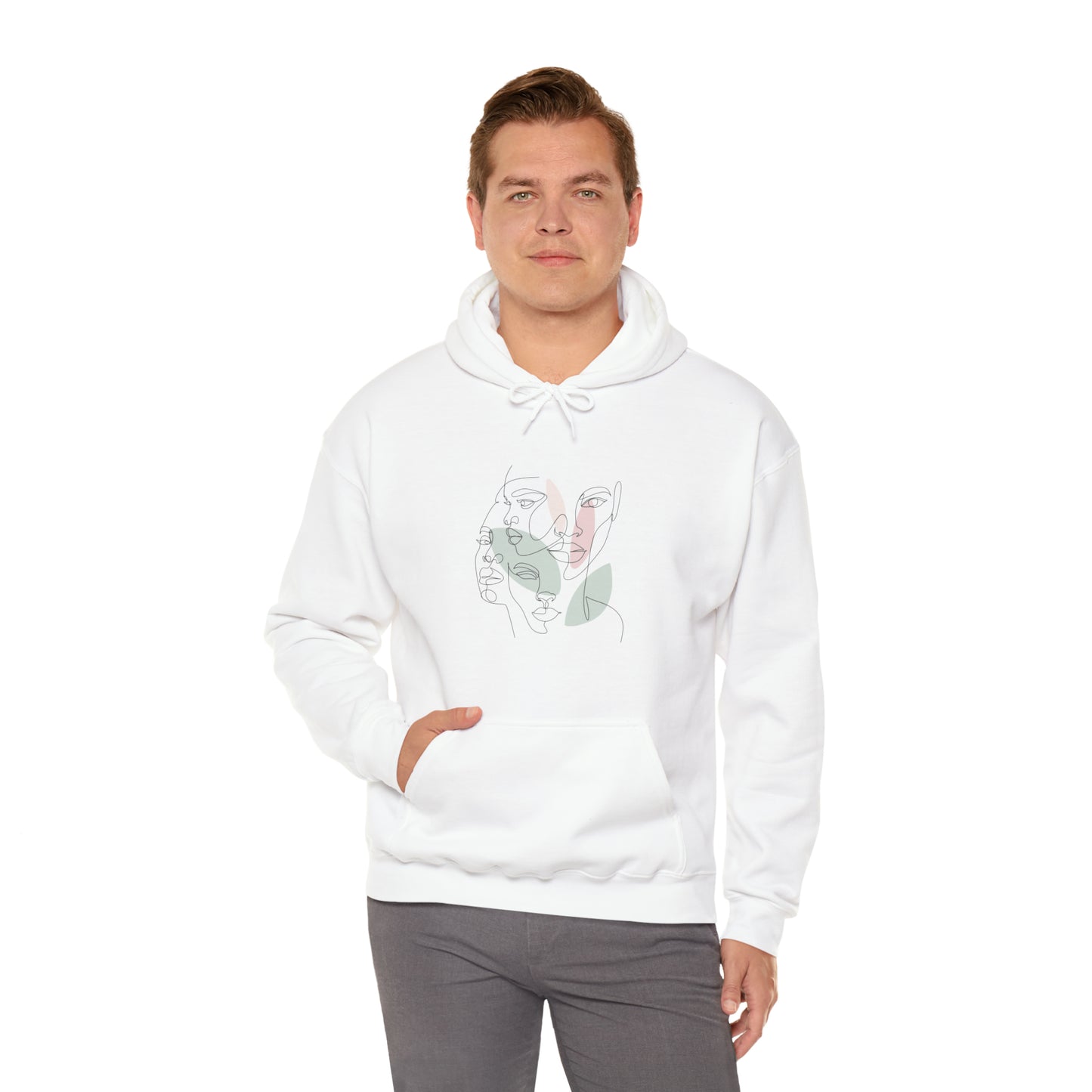 Abstract Art Faces Hoodie | Funny Unisex