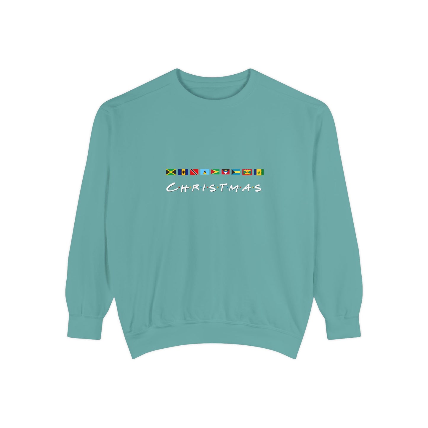 Christmas Caribbean Flags Friends TV Show Font Sweatshirt | Men's And Women's