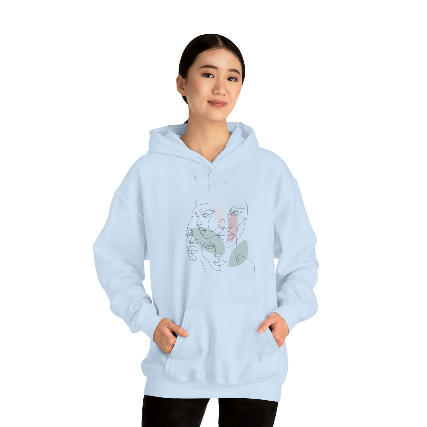 Abstract Art Faces Hoodie | Funny Unisex