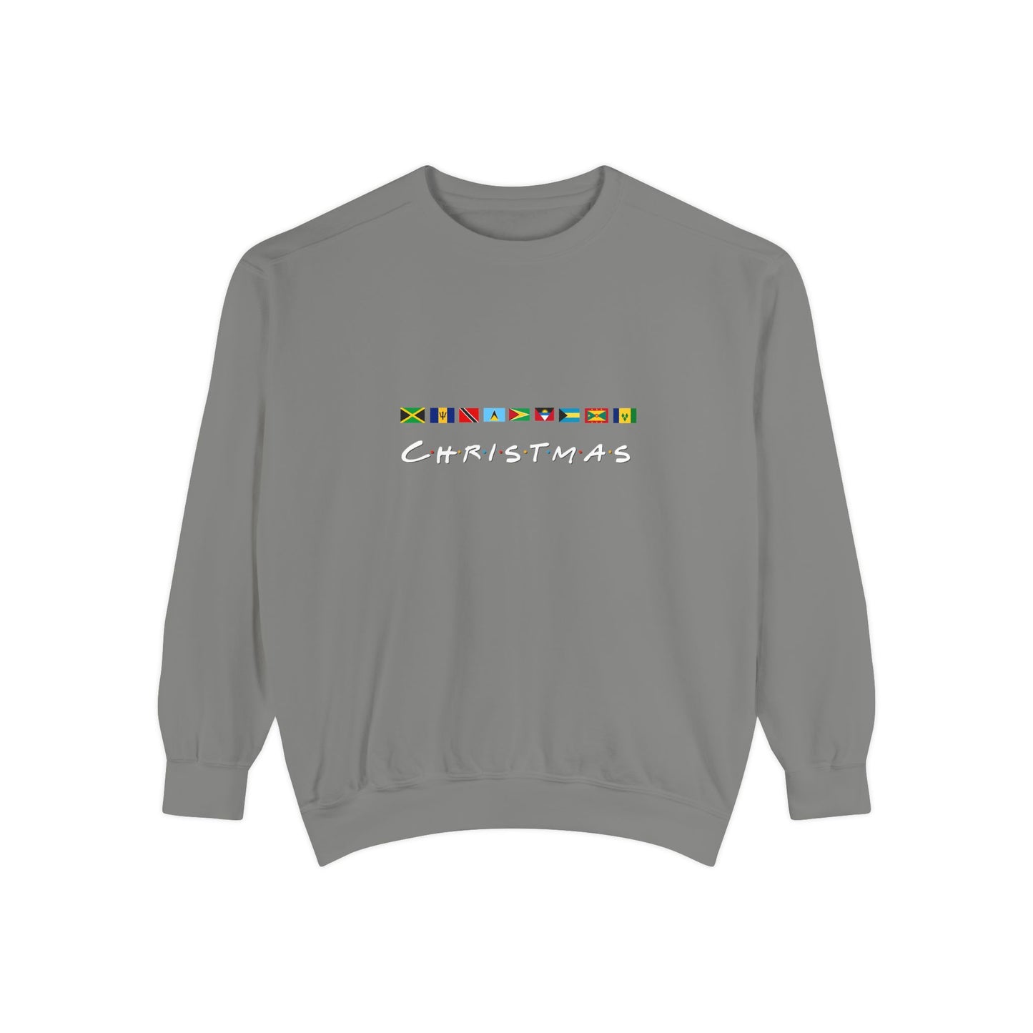 Christmas Caribbean Flags Friends TV Show Font Sweatshirt | Men's And Women's