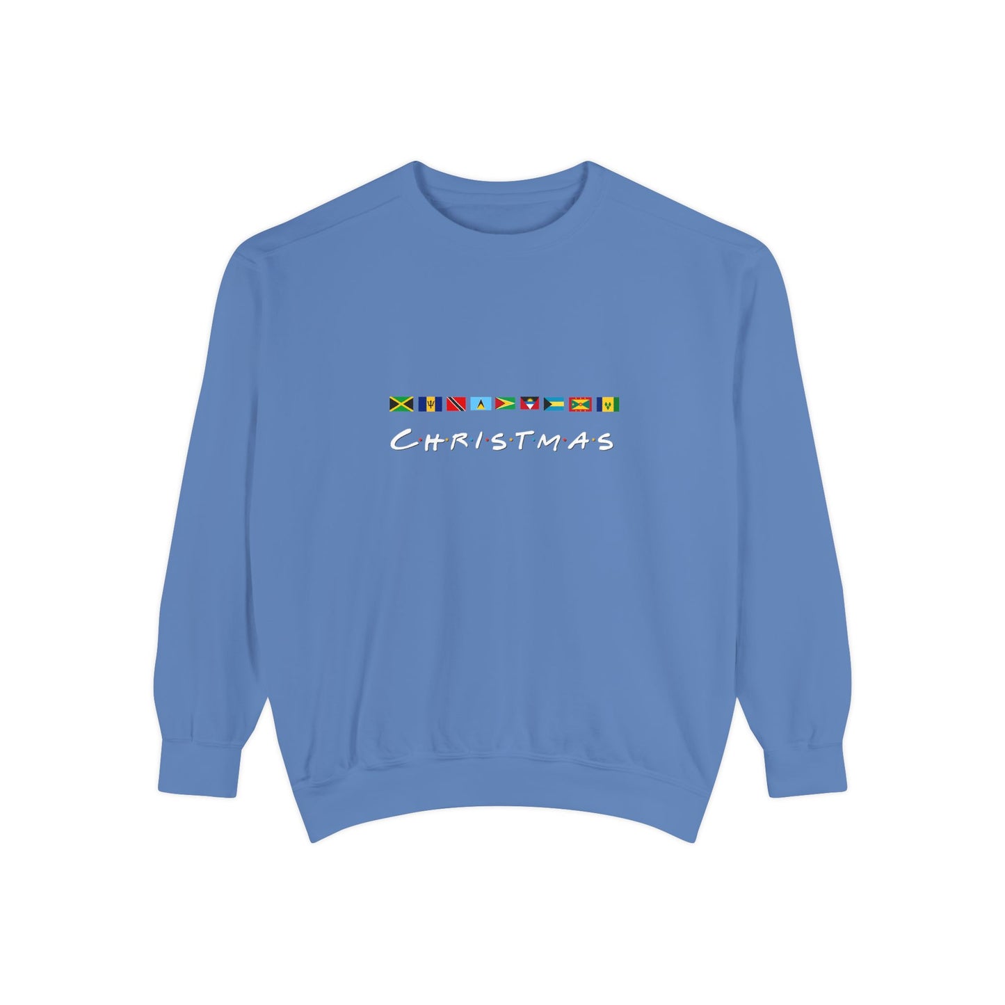 Christmas Caribbean Flags Friends TV Show Font Sweatshirt | Men's And Women's