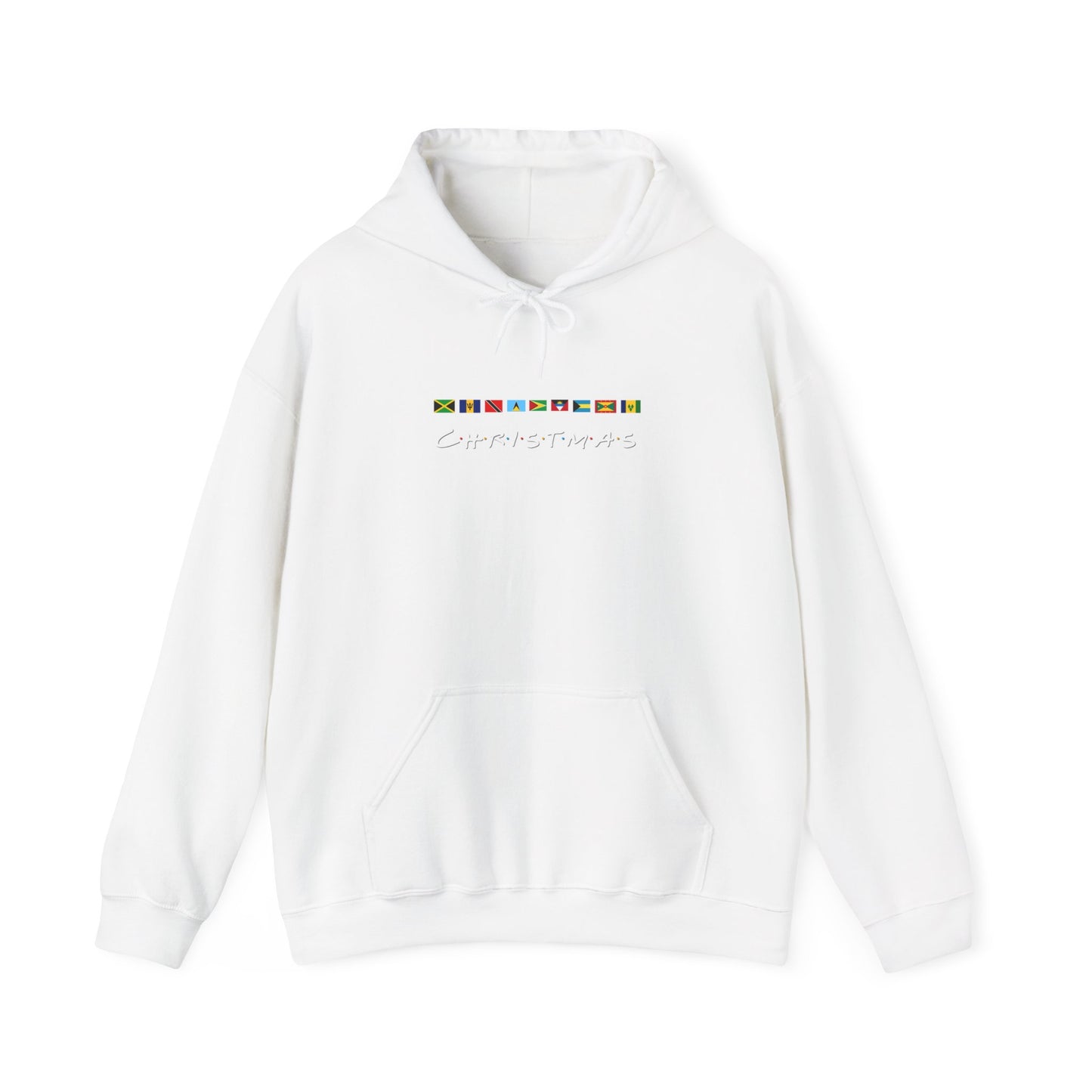 Christmas Caribbean Flags Friends TV Show Font Hoodie | Women and Men