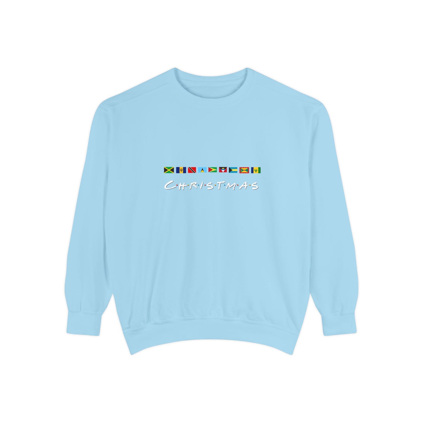 Christmas Caribbean Flags Friends TV Show Font Sweatshirt | Men's And Women's