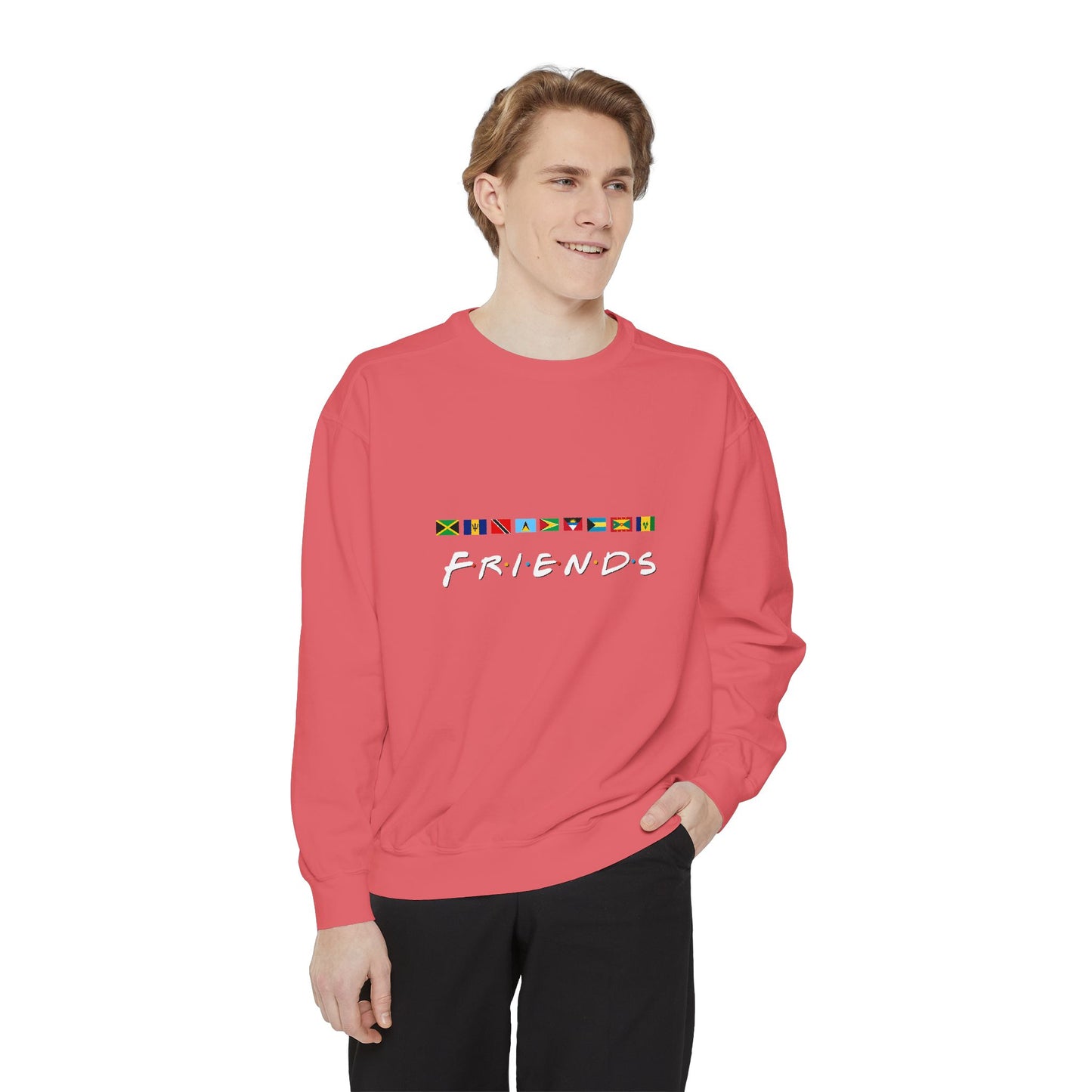 Friends TV Show Font  Caribbean Flags  Sweatshirt | Men's And Women's