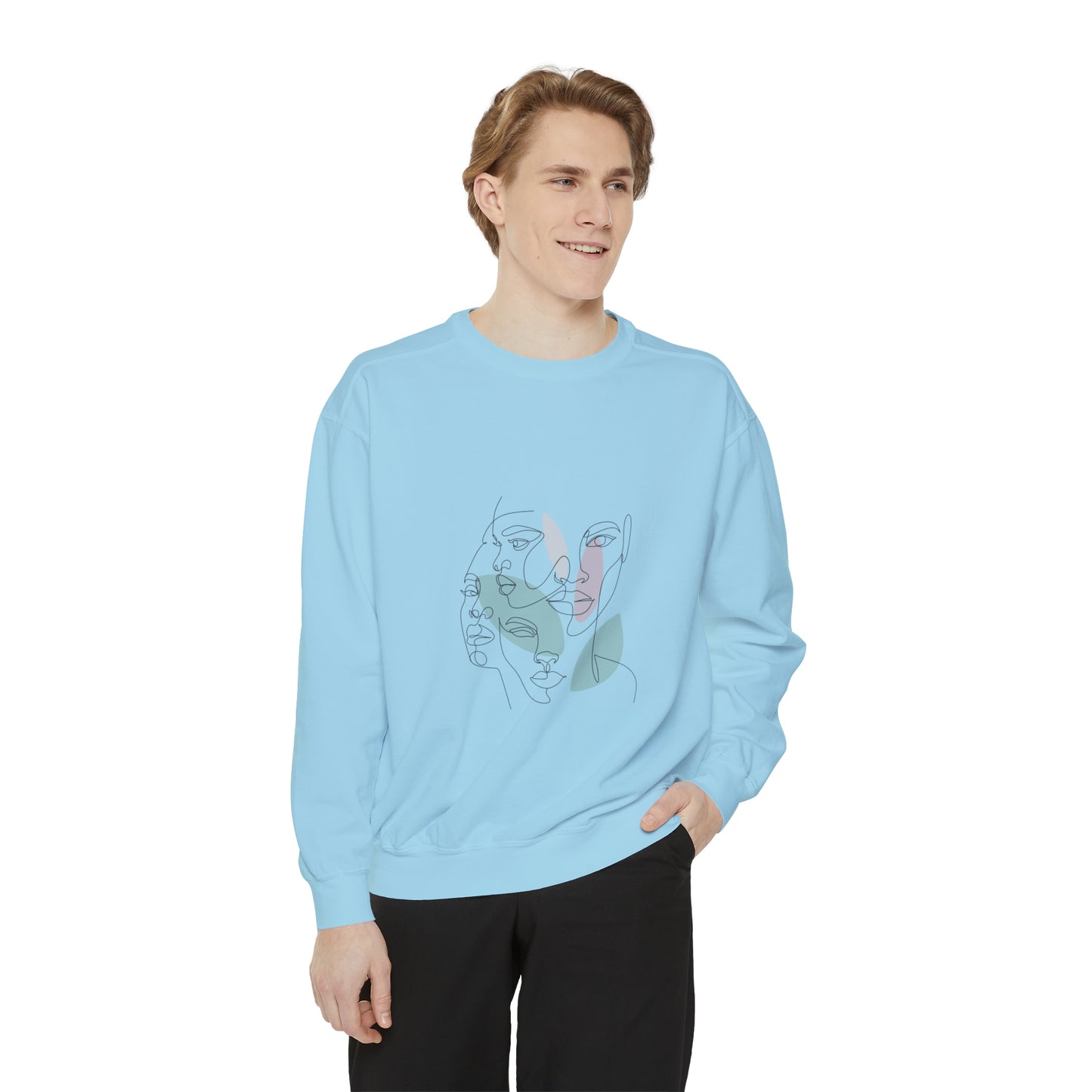 Abstract Art Faces Sweatshirt | Funny Unisex