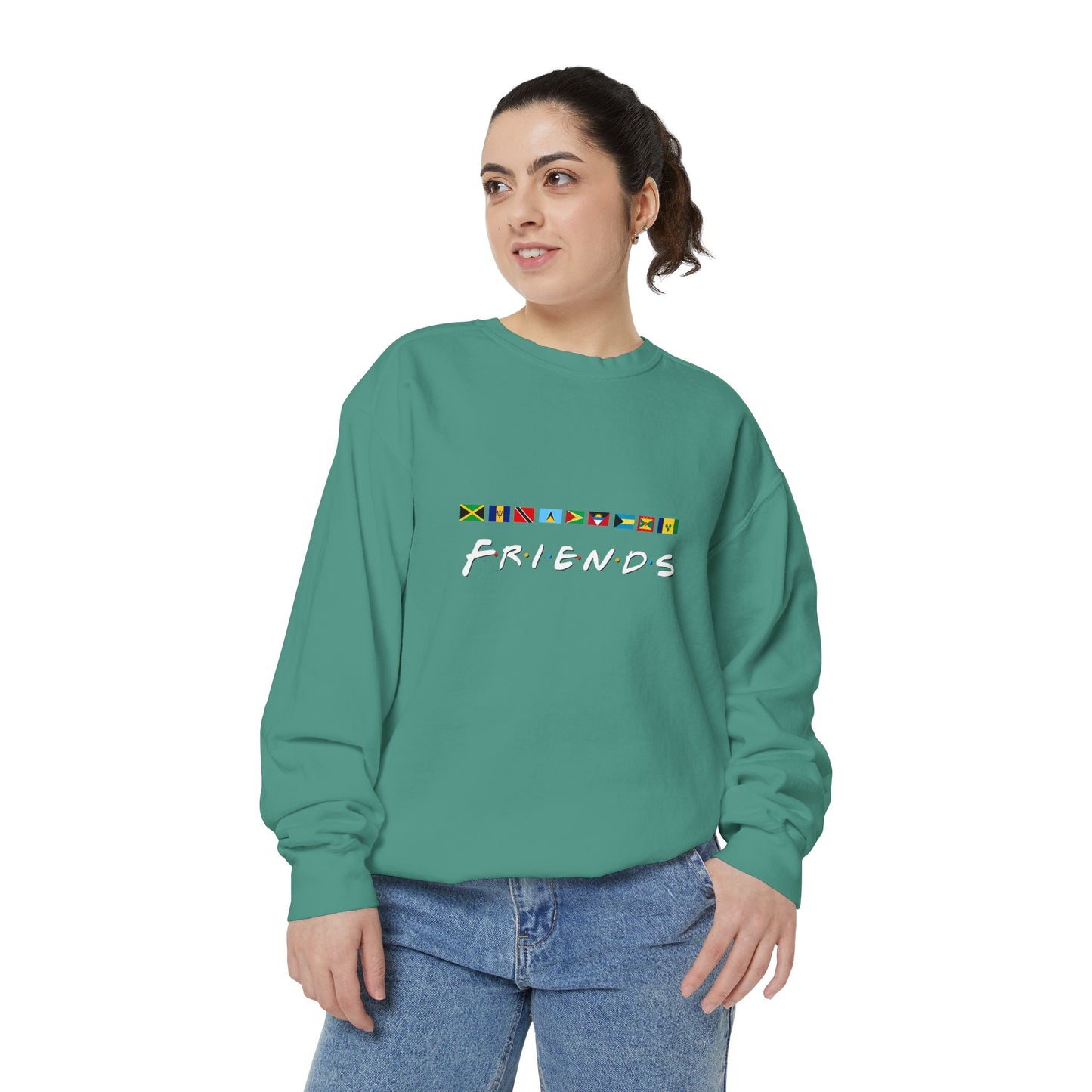 Friends TV Show Font  Caribbean Flags  Sweatshirt | Men's And Women's