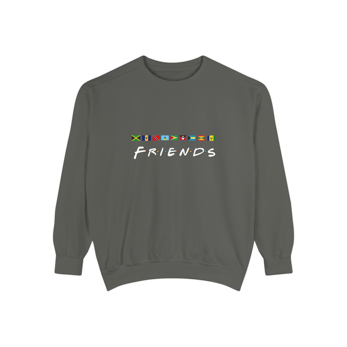 Friends TV Show Font  Caribbean Flags  Sweatshirt | Men's And Women's