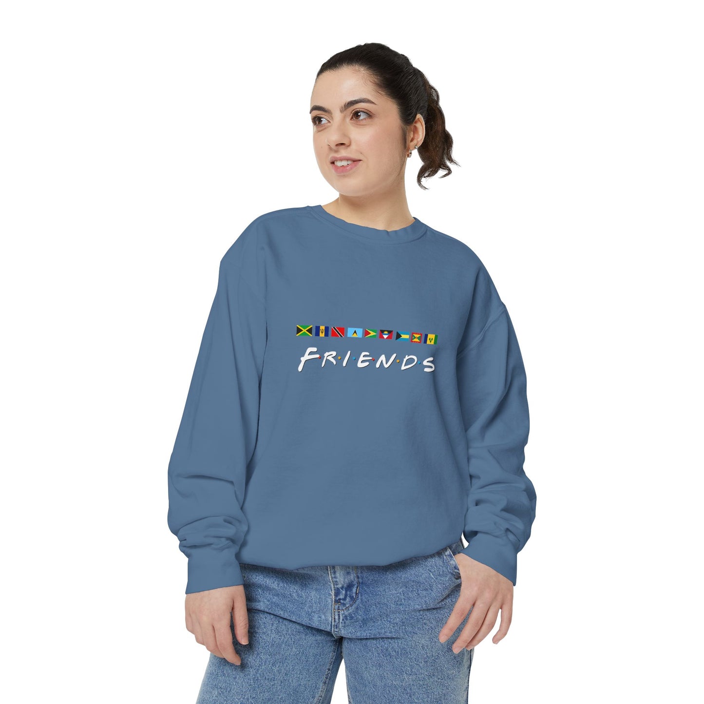 Friends TV Show Font  Caribbean Flags  Sweatshirt | Men's And Women's