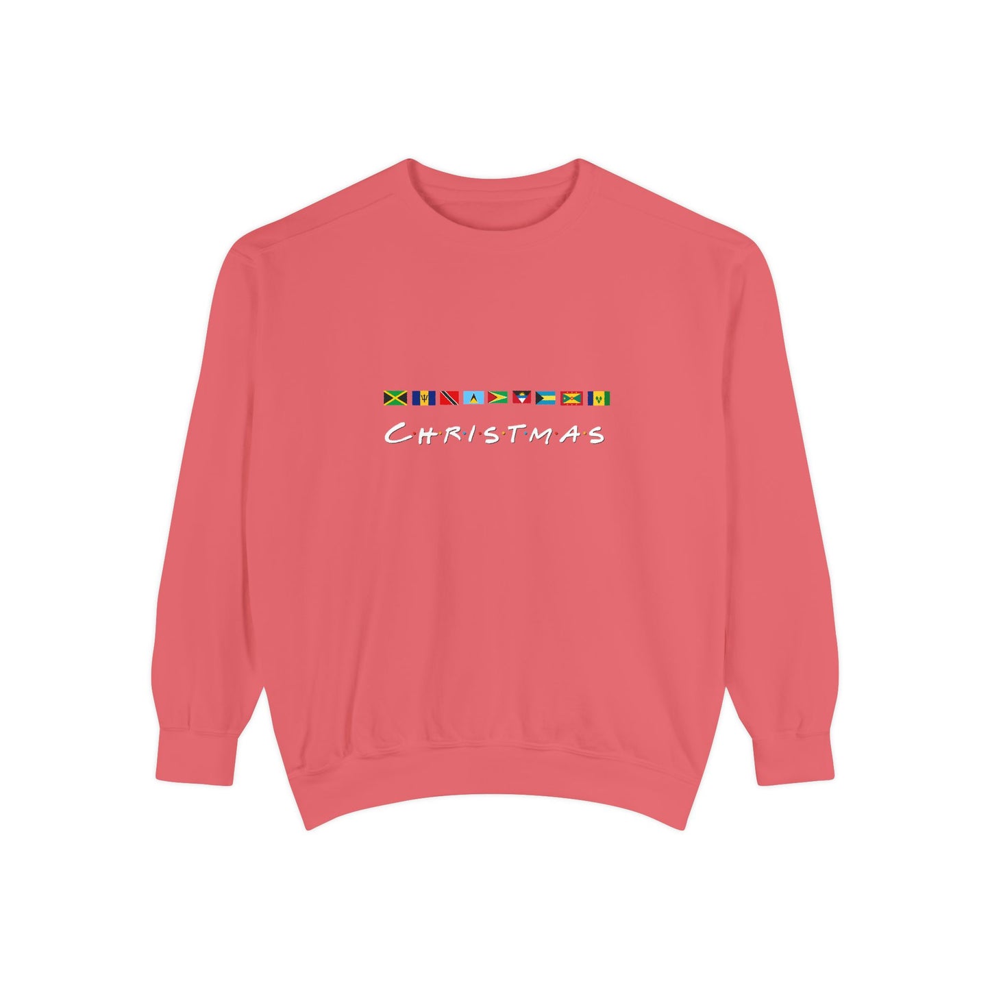 Christmas Caribbean Flags Friends TV Show Font Sweatshirt | Men's And Women's