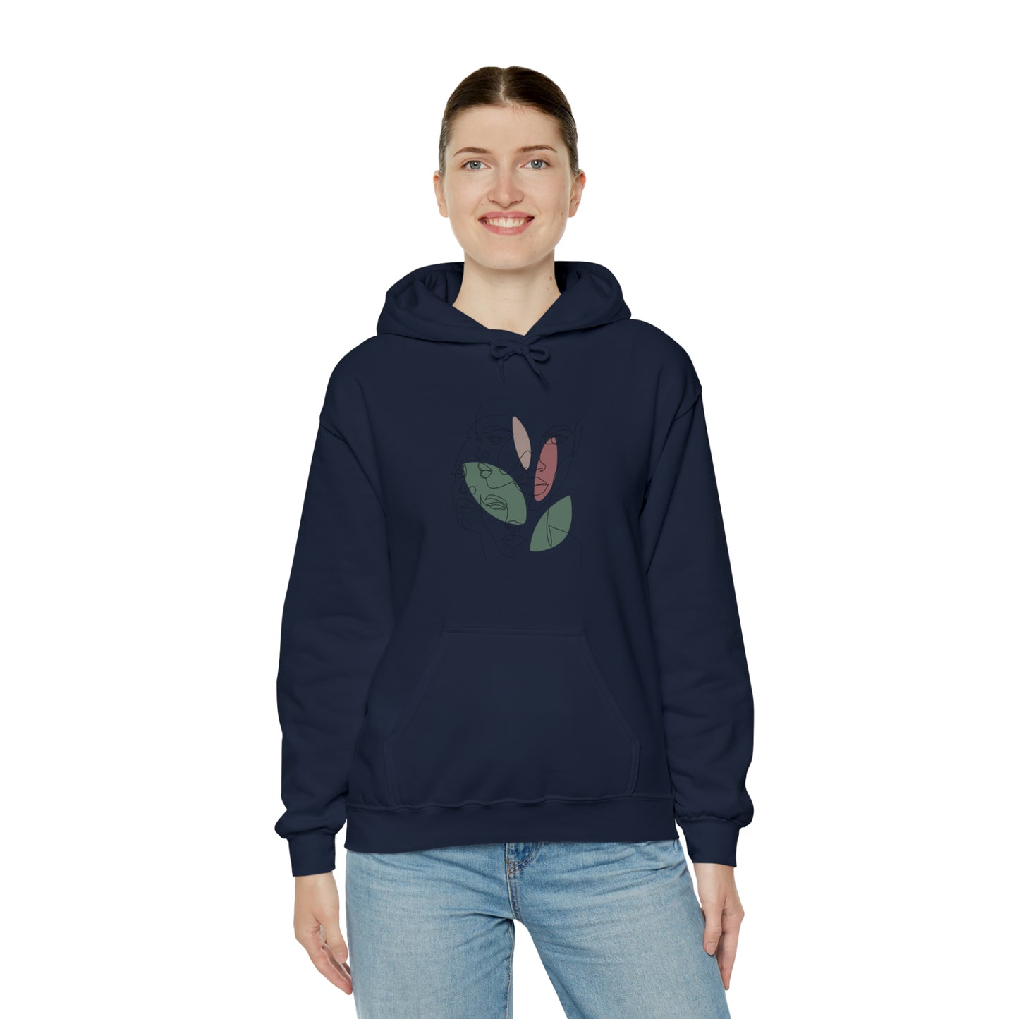 Abstract Art Faces Hoodie | Funny Unisex