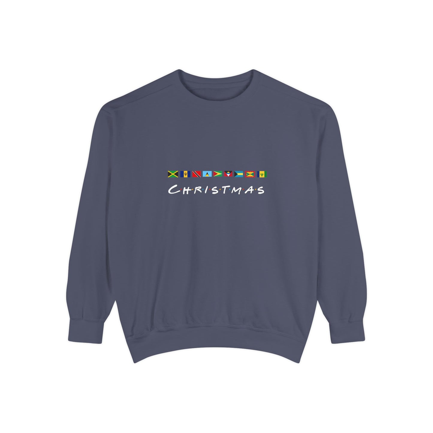 Christmas Caribbean Flags Friends TV Show Font Sweatshirt | Men's And Women's