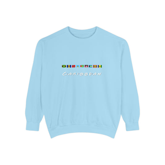 Caribbean Flags Friends TV Show Font  Sweatshirt | Men's And Women's