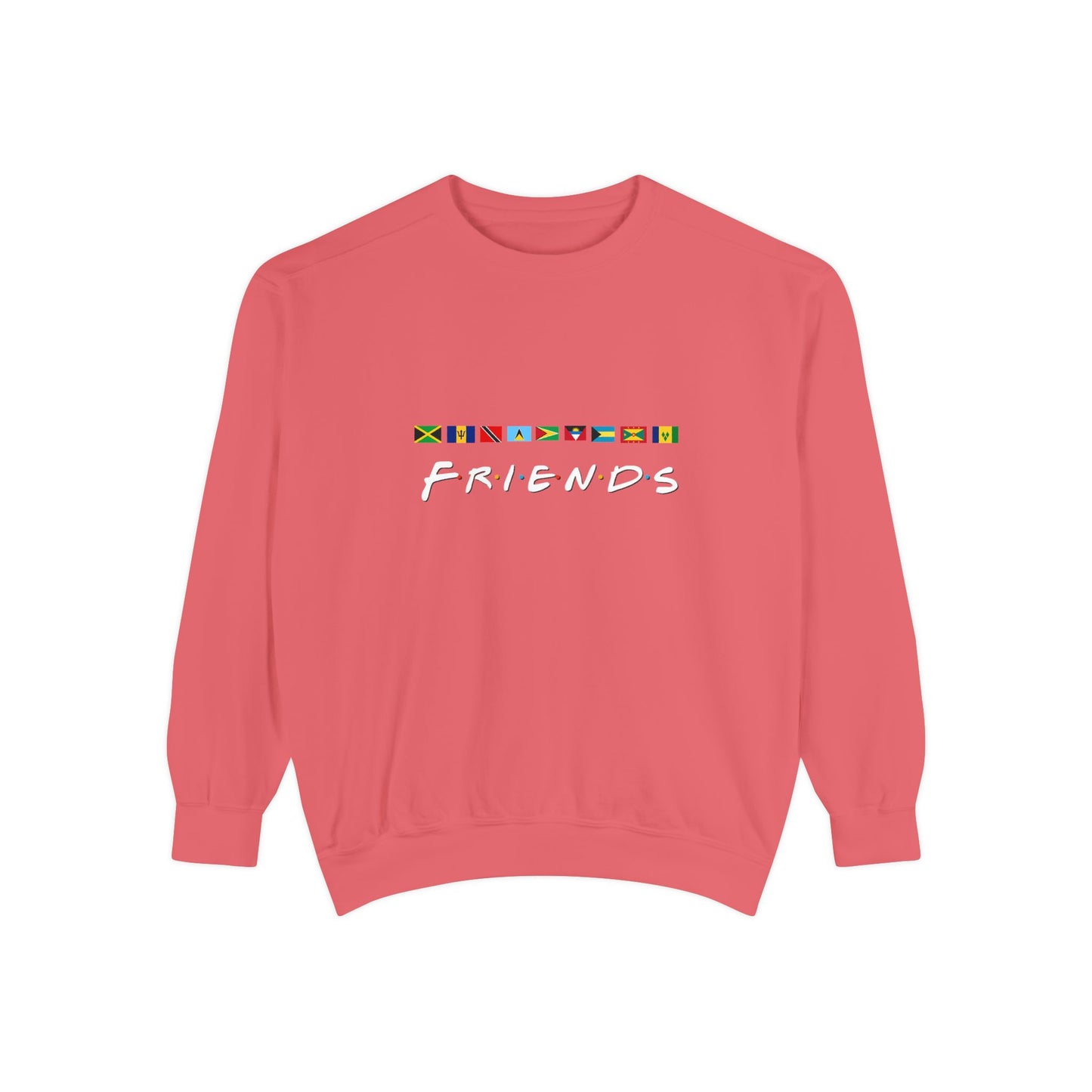 Friends TV Show Font  Caribbean Flags  Sweatshirt | Men's And Women's