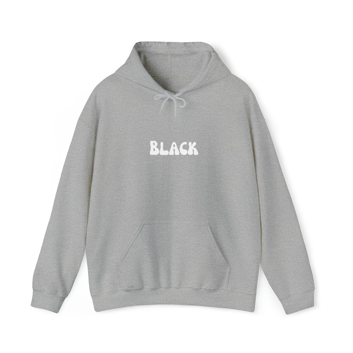 Black Design Hoodie | Funny Unisex Heavy Blend Hooded Sweatshirt