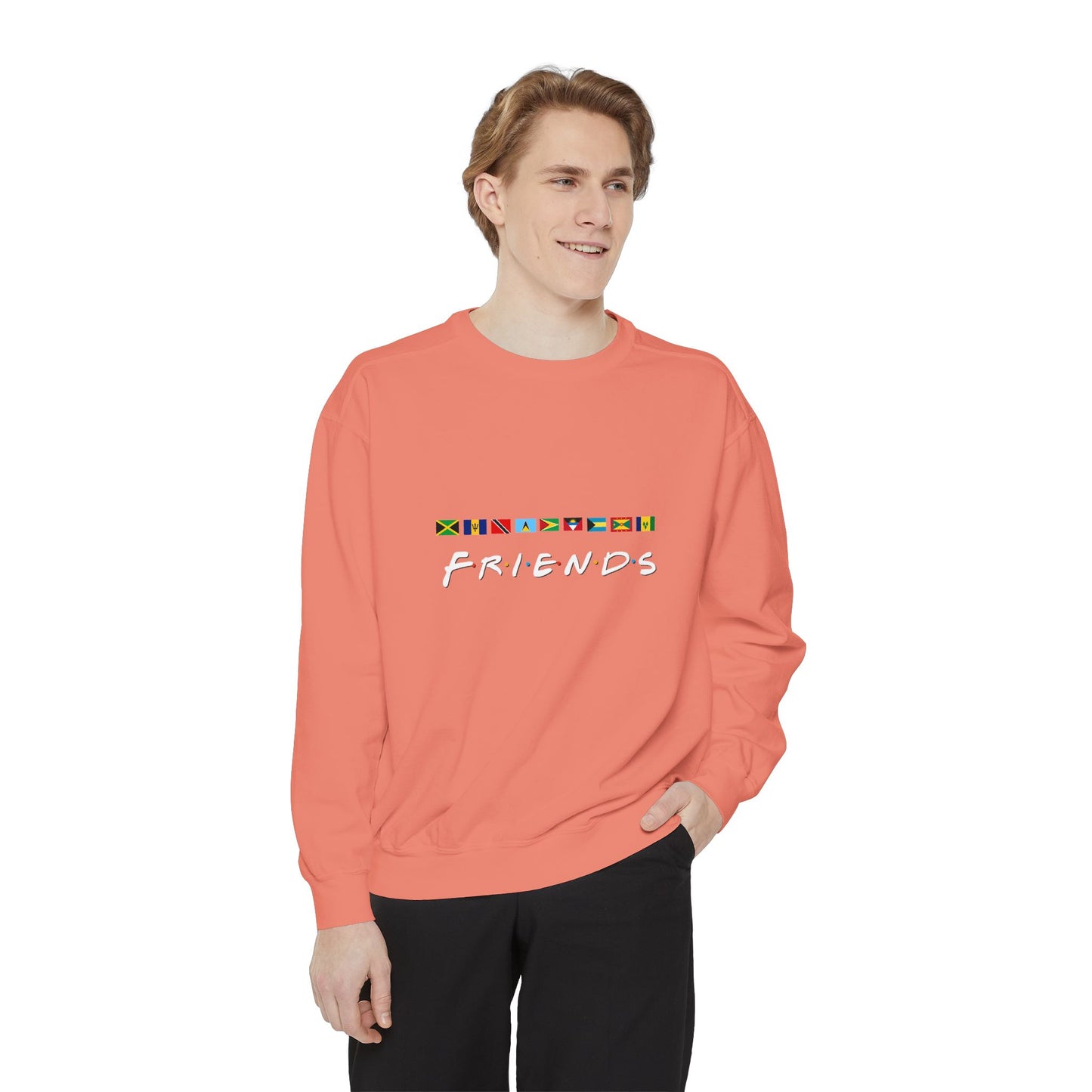 Friends TV Show Font  Caribbean Flags  Sweatshirt | Men's And Women's