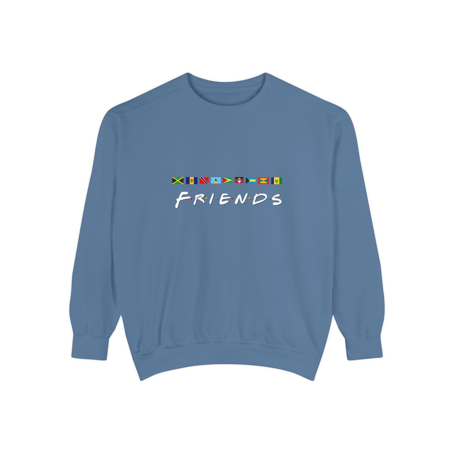 Friends TV Show Font  Caribbean Flags  Sweatshirt | Men's And Women's