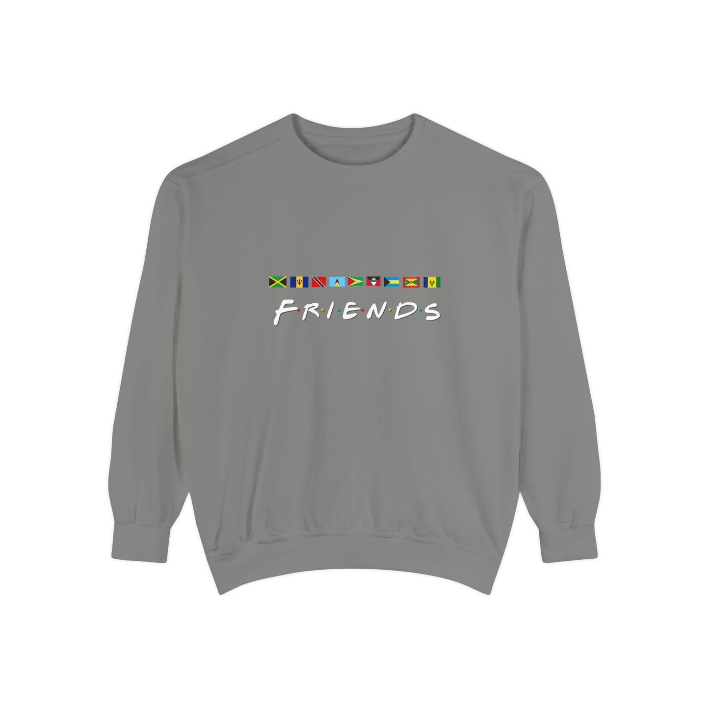 Friends TV Show Font  Caribbean Flags  Sweatshirt | Men's And Women's