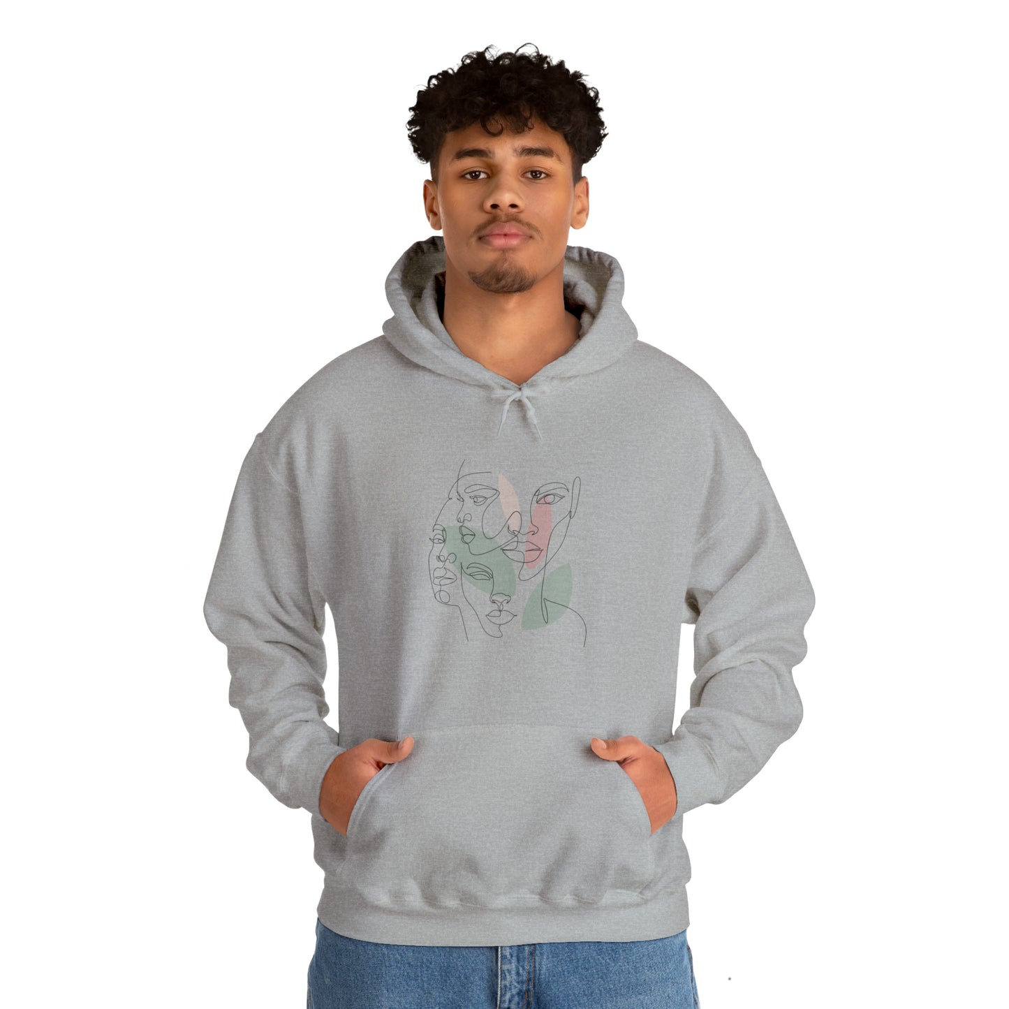 Abstract Art Faces Hoodie | Funny Unisex