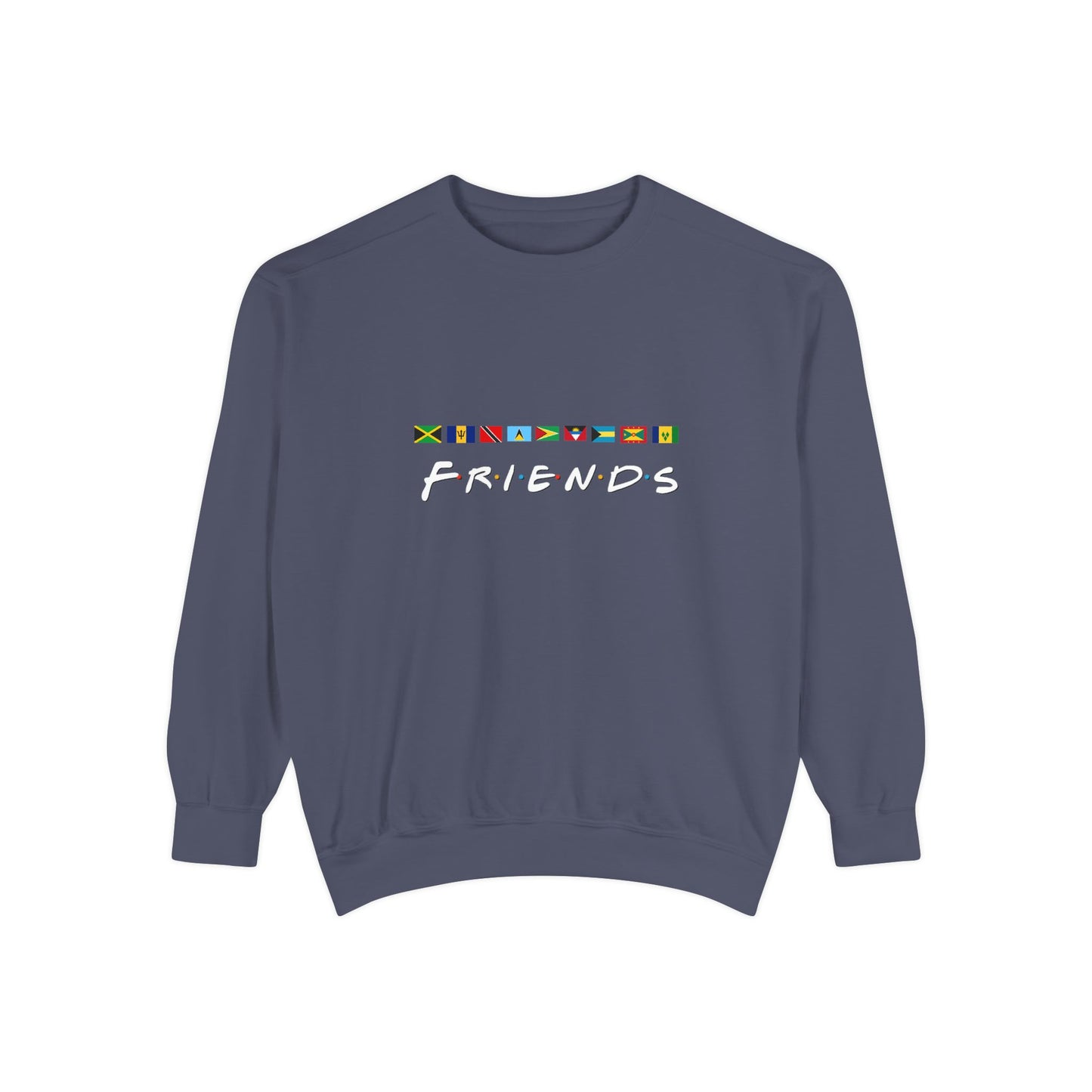 Friends TV Show Font  Caribbean Flags  Sweatshirt | Men's And Women's