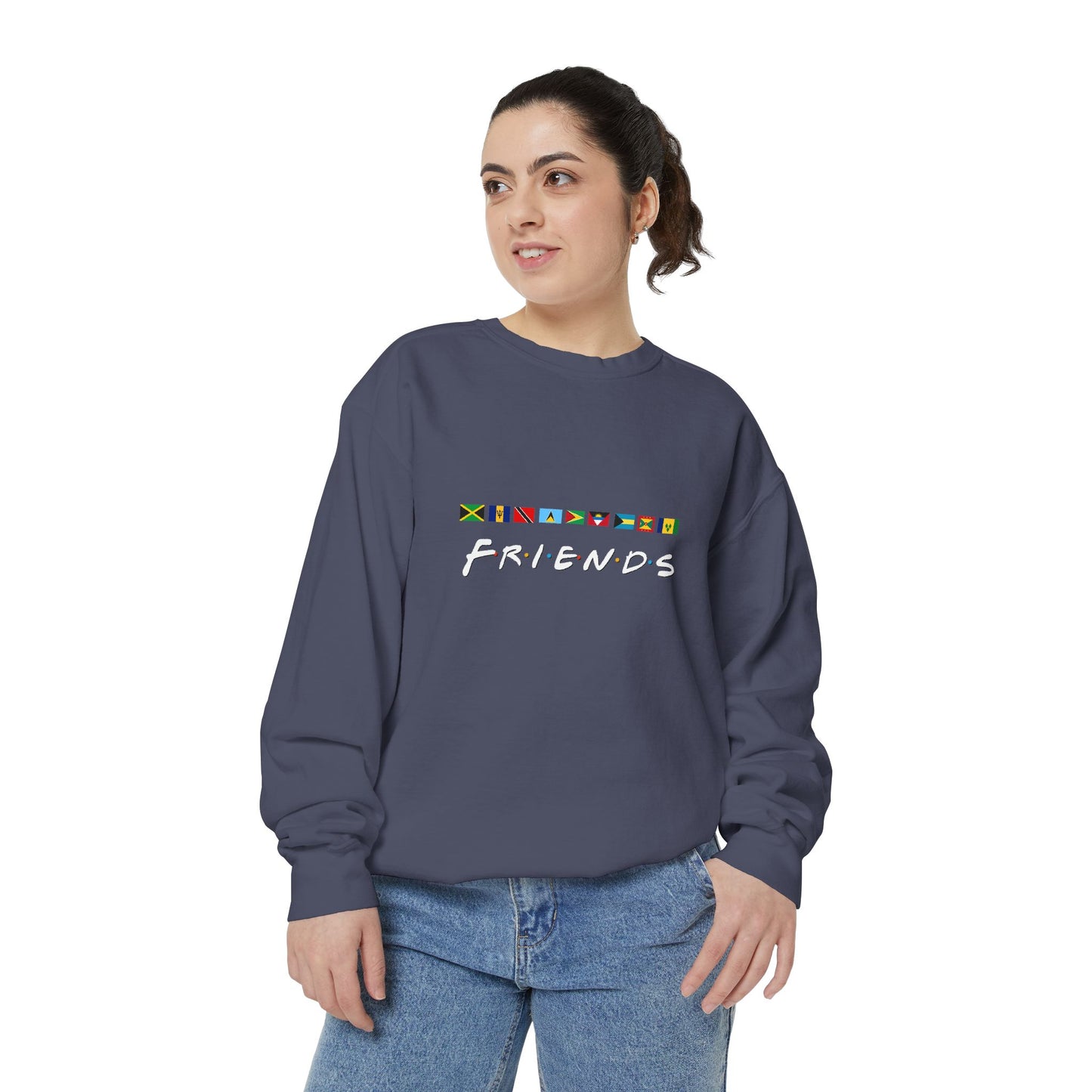 Friends TV Show Font  Caribbean Flags  Sweatshirt | Men's And Women's