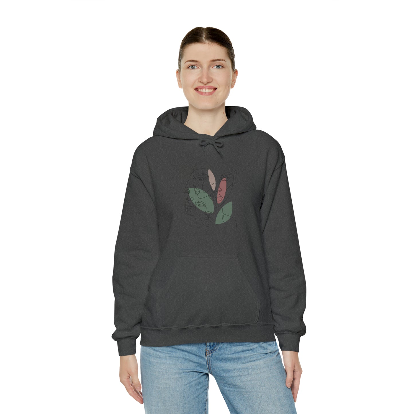 Abstract Art Faces Hoodie | Funny Unisex