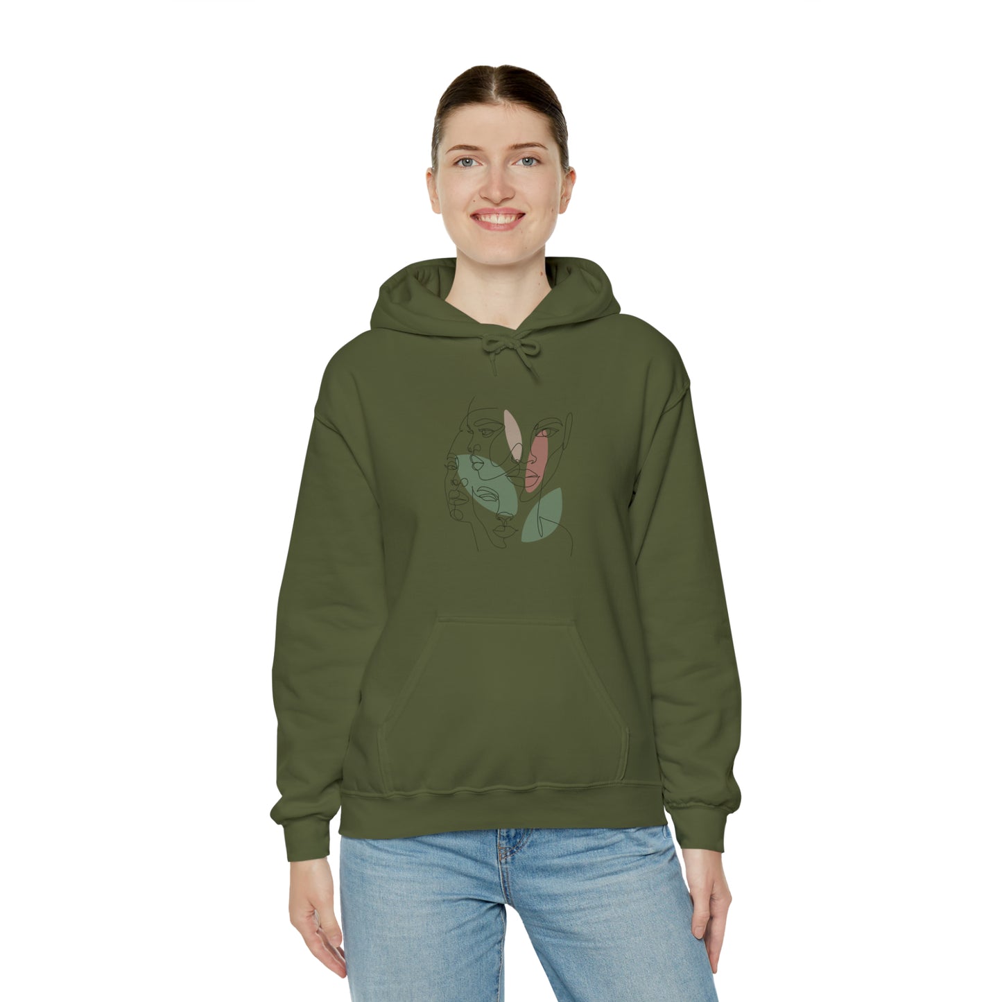 Abstract Art Faces Hoodie | Funny Unisex