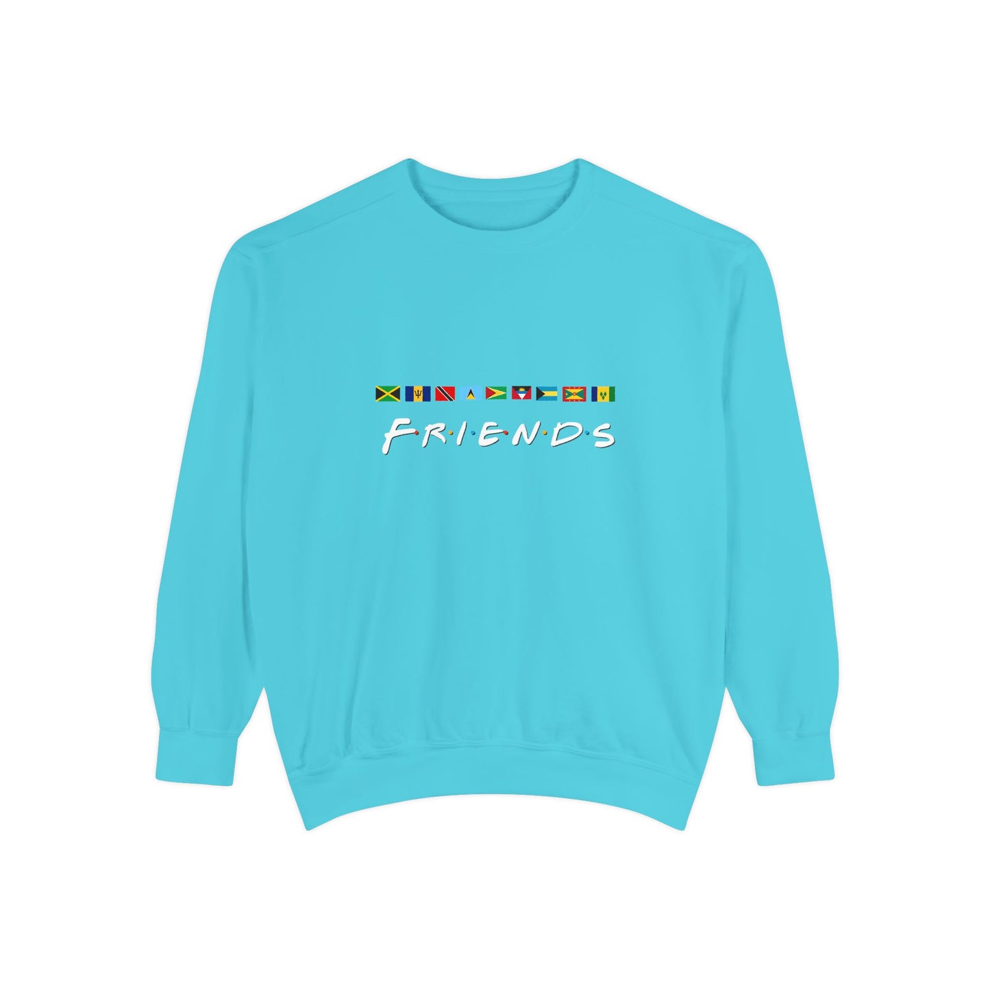 Friends TV Show Font  Caribbean Flags  Sweatshirt | Men's And Women's