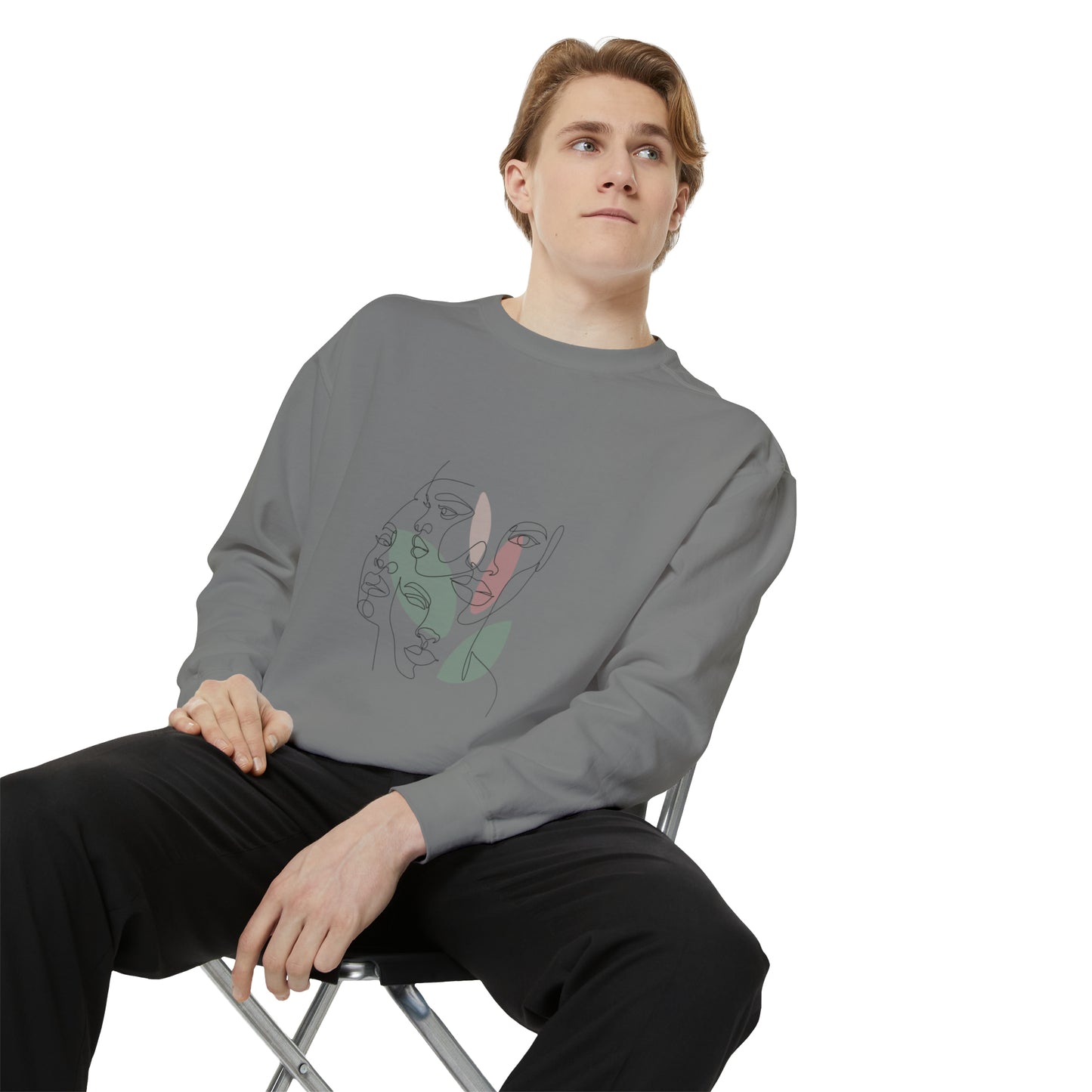 Abstract Art Faces Sweatshirt | Funny Unisex