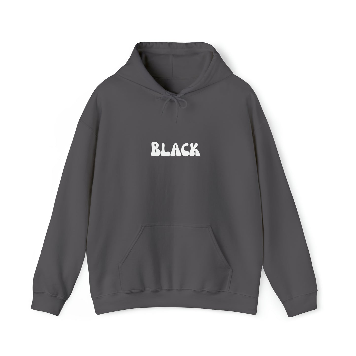 Black Design Hoodie | Funny Unisex Heavy Blend Hooded Sweatshirt