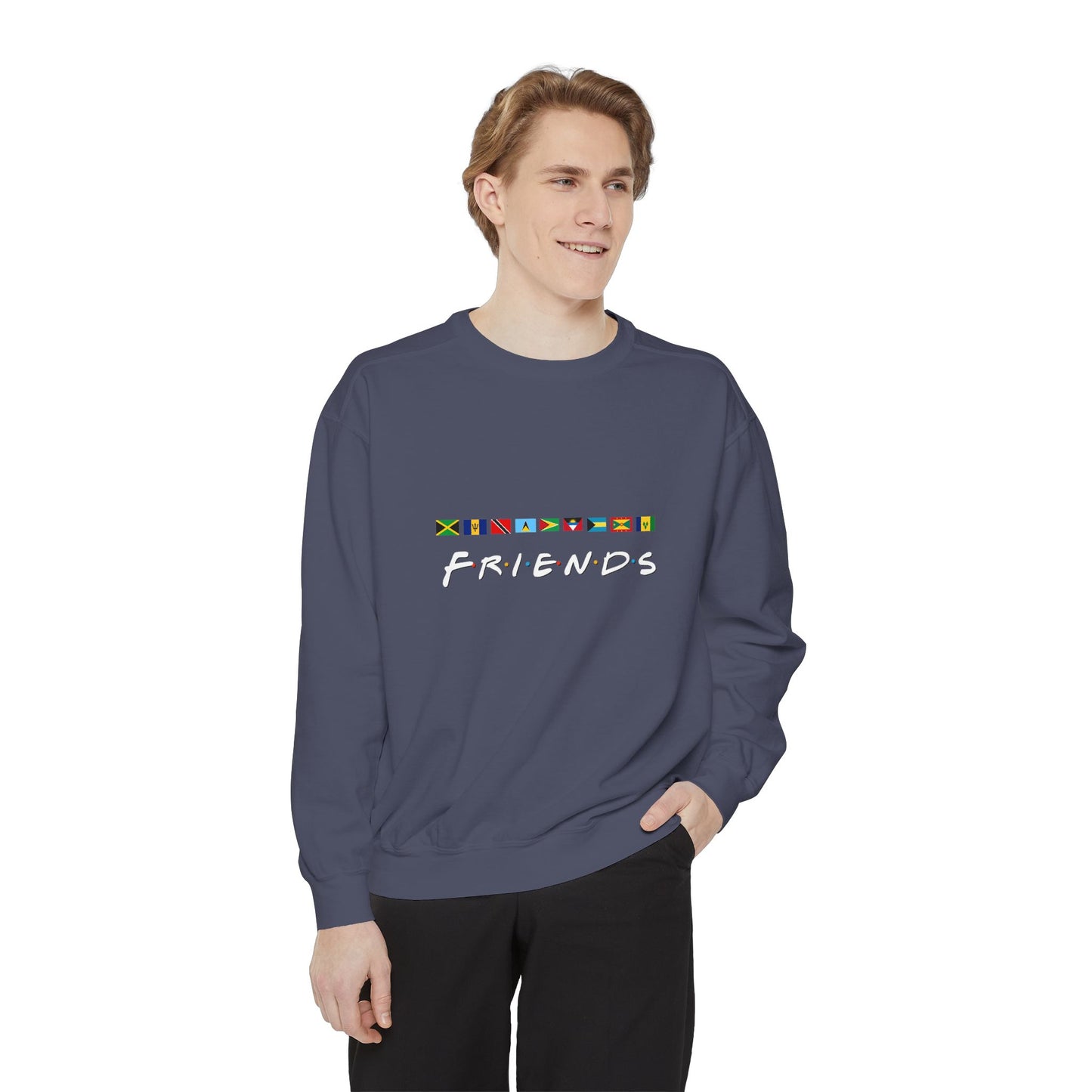 Friends TV Show Font  Caribbean Flags  Sweatshirt | Men's And Women's