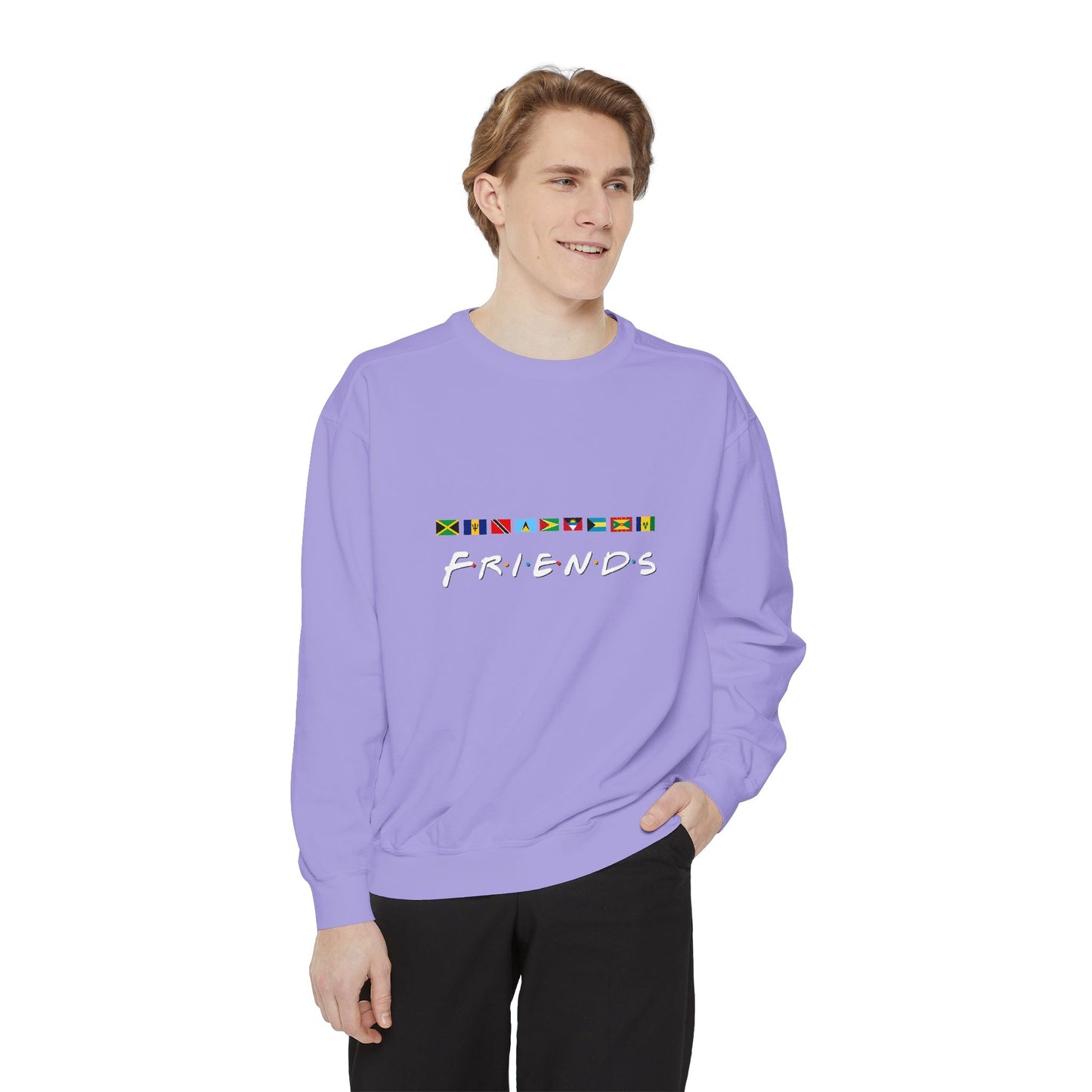 Friends TV Show Font  Caribbean Flags  Sweatshirt | Men's And Women's