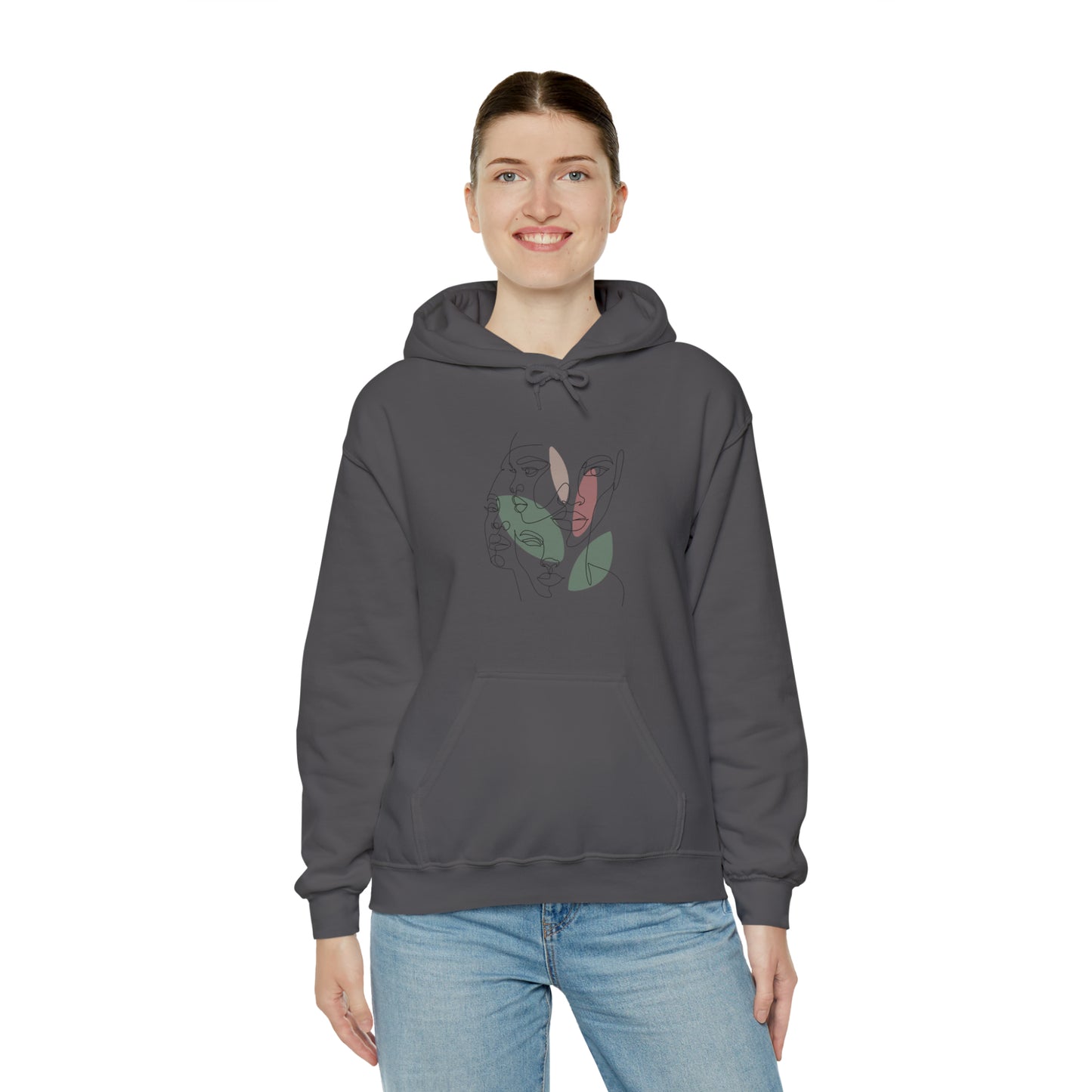 Abstract Art Faces Hoodie | Funny Unisex